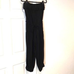 Black ankle length romper